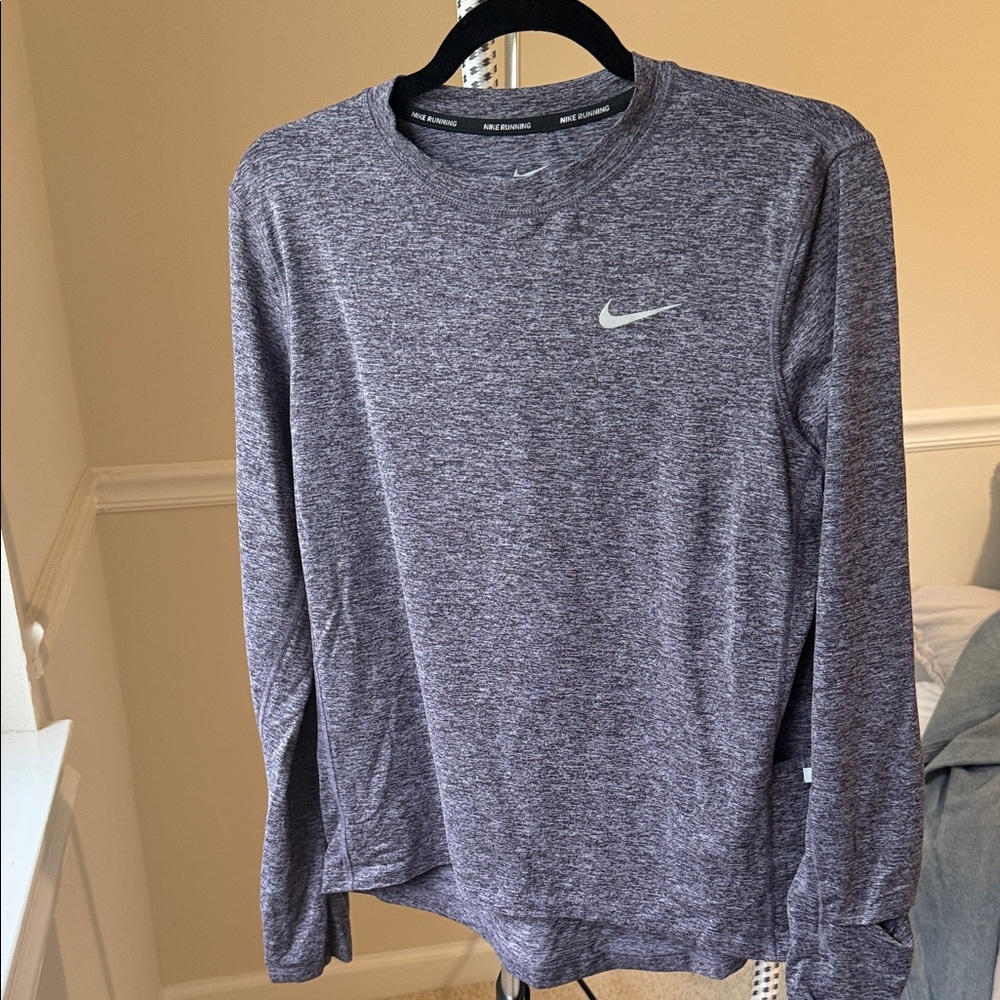 Nike purple Long Sleeve Dri-FIT Top
